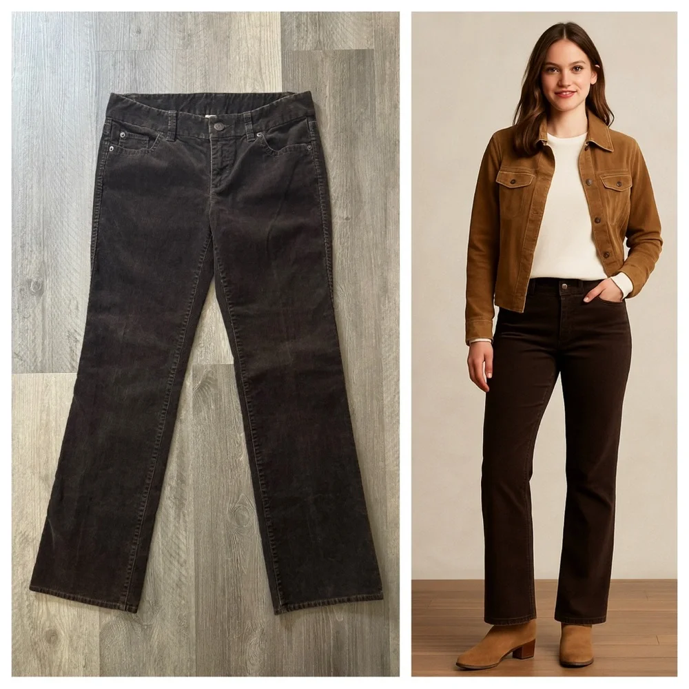 J. Crew Favorite Fit Corduroy Pants Brown 4 Short Minimalist